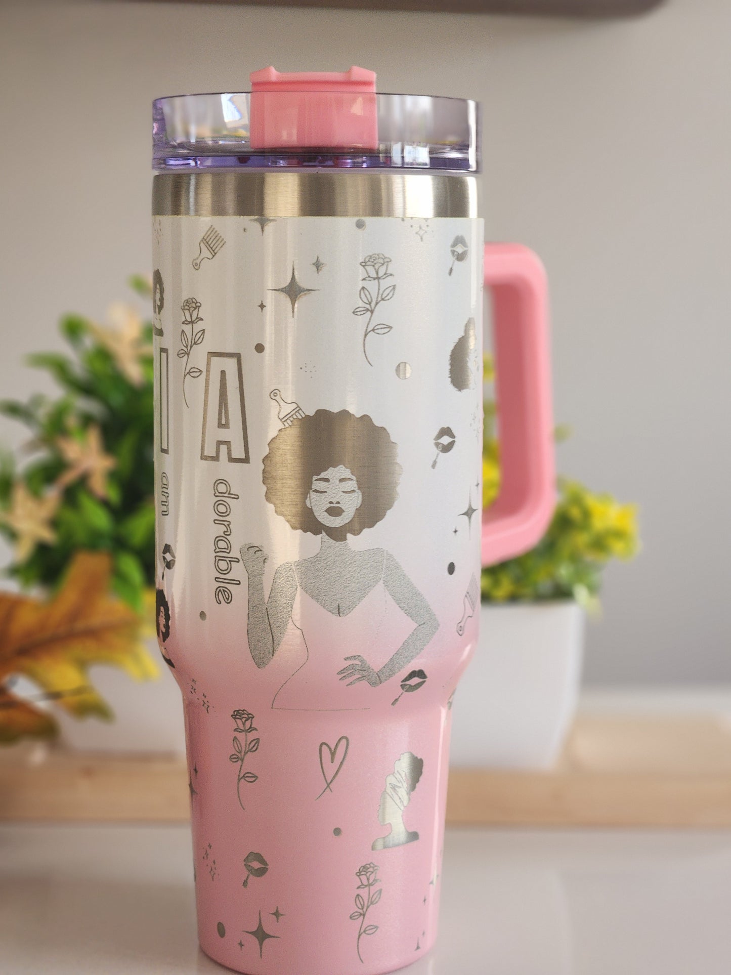 40oz Tumbler with Laser Engraved Customization