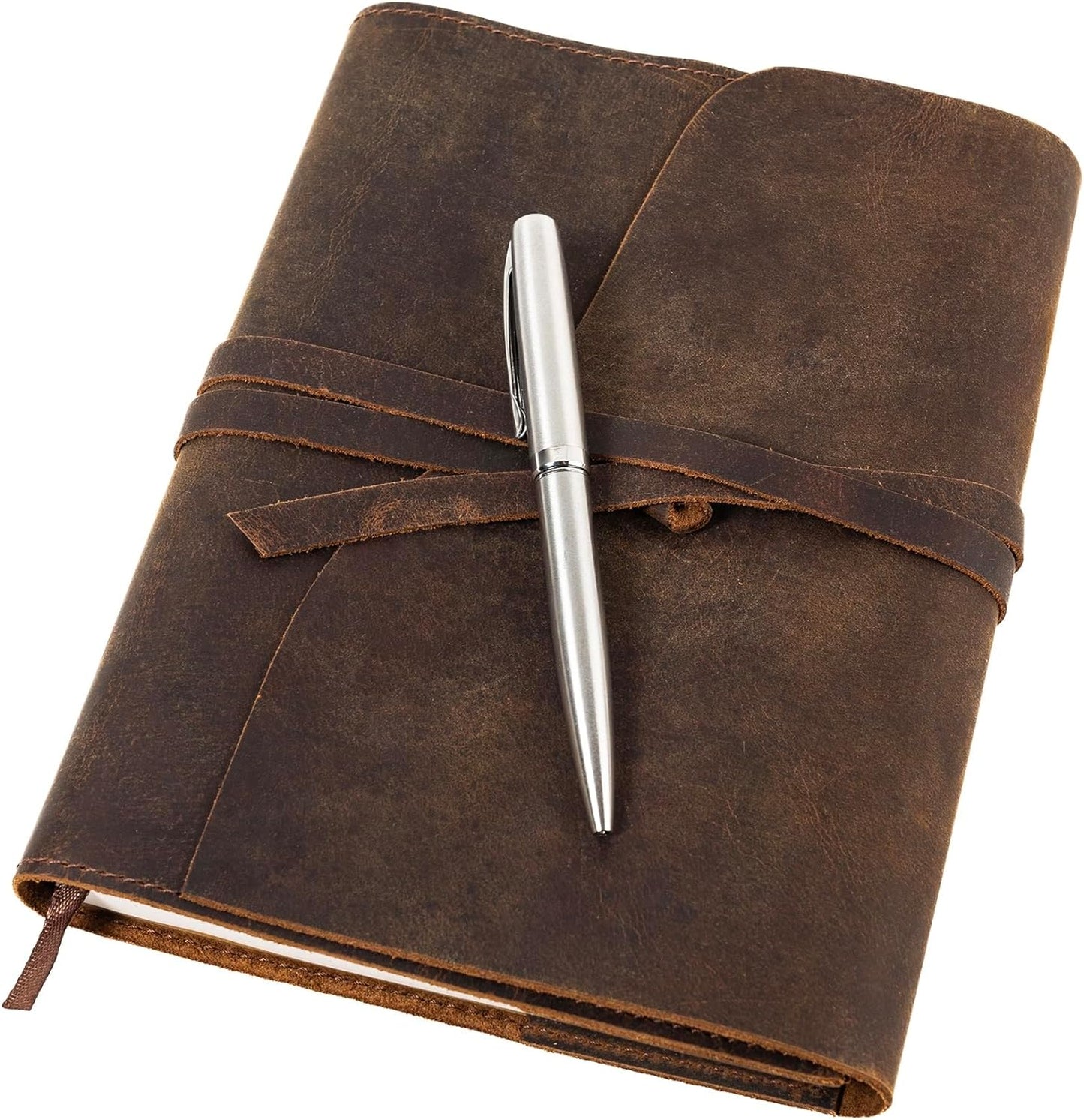 Laser Engraved Personalized Handmade Leather Journal - A5